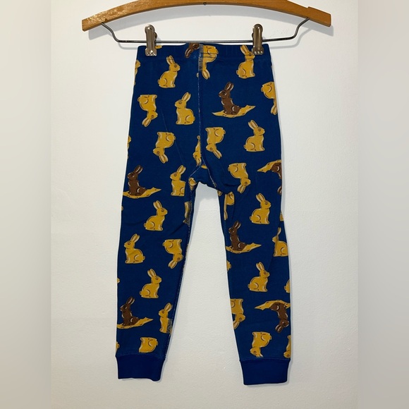 HANNA ANDERSSON 4T Organic Cotton Pajama Set Rabbits Easter Bunny Unisex EUC - Picture 5 of 6